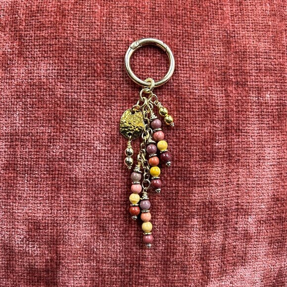 Beaded Bag Charm Gold Tone - Picture 4 of 8
